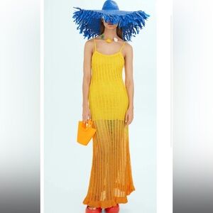 Mango Simon Miller Yellow Long Dress